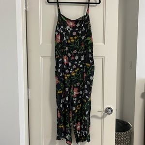 Old navy floral wide leg jumpsuit